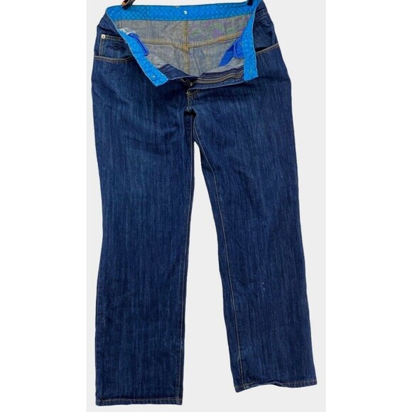 Crown Collective Jeans Mens 38x33 Blue Denim Pants Hip Hop Urban Street Flip - Picture 2 of 12